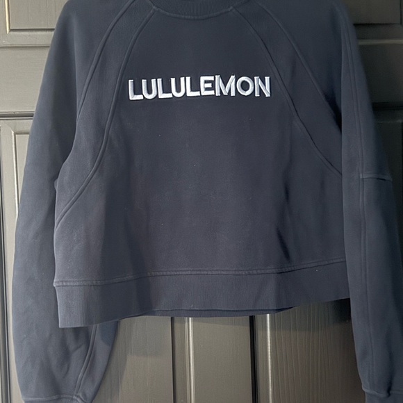 lululemon athletica Tops - lululemon athletica Women's Navy Crew Neck Sweater